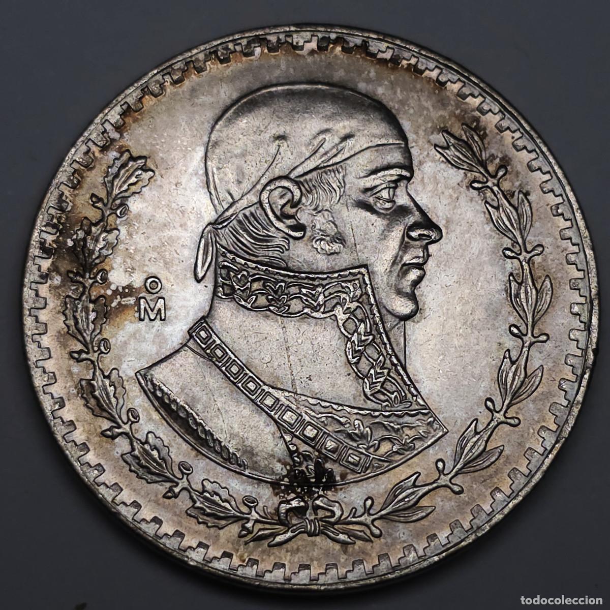 Monedas antiguas de Am&eacute;rica: MONEDA PLATA MEXICO, 1 PESO 1961