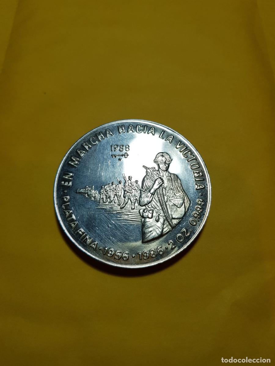 Monedas antiguas de Am&eacute;rica: CUBA-20 PESOS-1986-2 ONZAS-PLATA 999