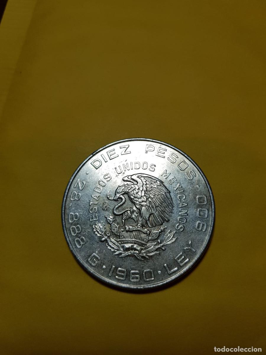 Monedas antiguas de Am&eacute;rica: MEXICO-10 PESOS-1960-PLATA