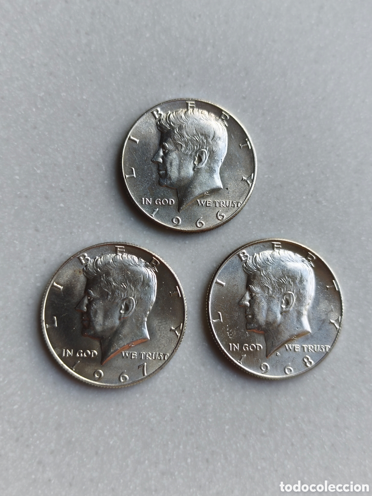Monete antiche di America: 1/2 d&oacute;lar EEUU plata 0.400 Kennedy