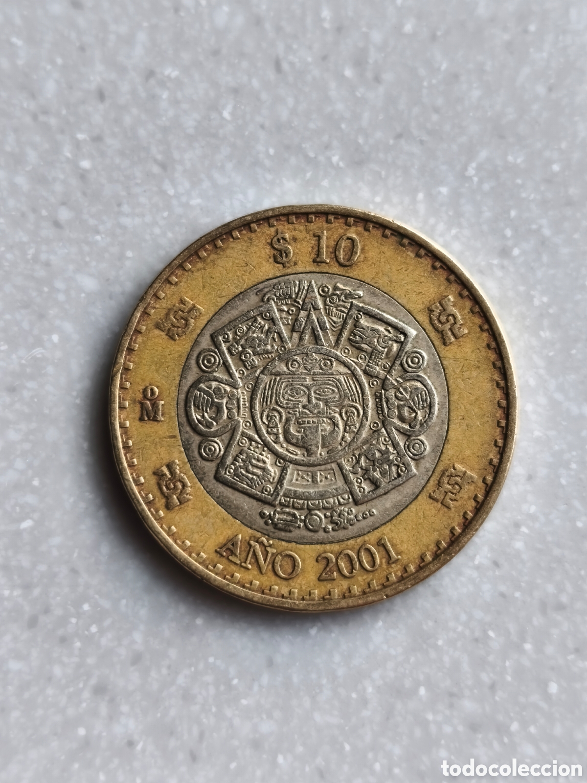 Monedas antiguas de Am&eacute;rica: 10 pesos M&eacute;xico 2001