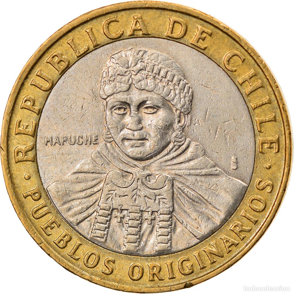Monedas antiguas de Am&eacute;rica: [#748629] Moneda, Chile, 100 Pesos, 2010, Santiago, BC+, Bimet&aacute;lico, KM:236
