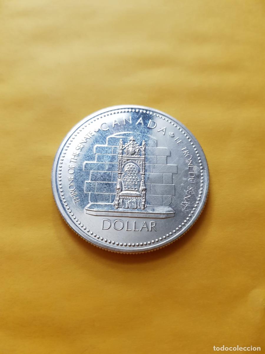 Monedas antiguas de Am&eacute;rica: CANADA-1 DOLAR-1977-PLATA