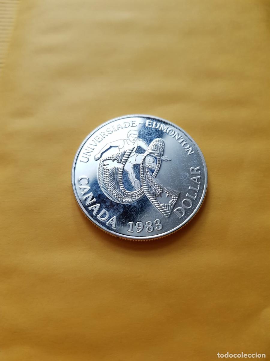 Monedas antiguas de Am&eacute;rica: CANADA-1 DOLAR-1983-PLATA