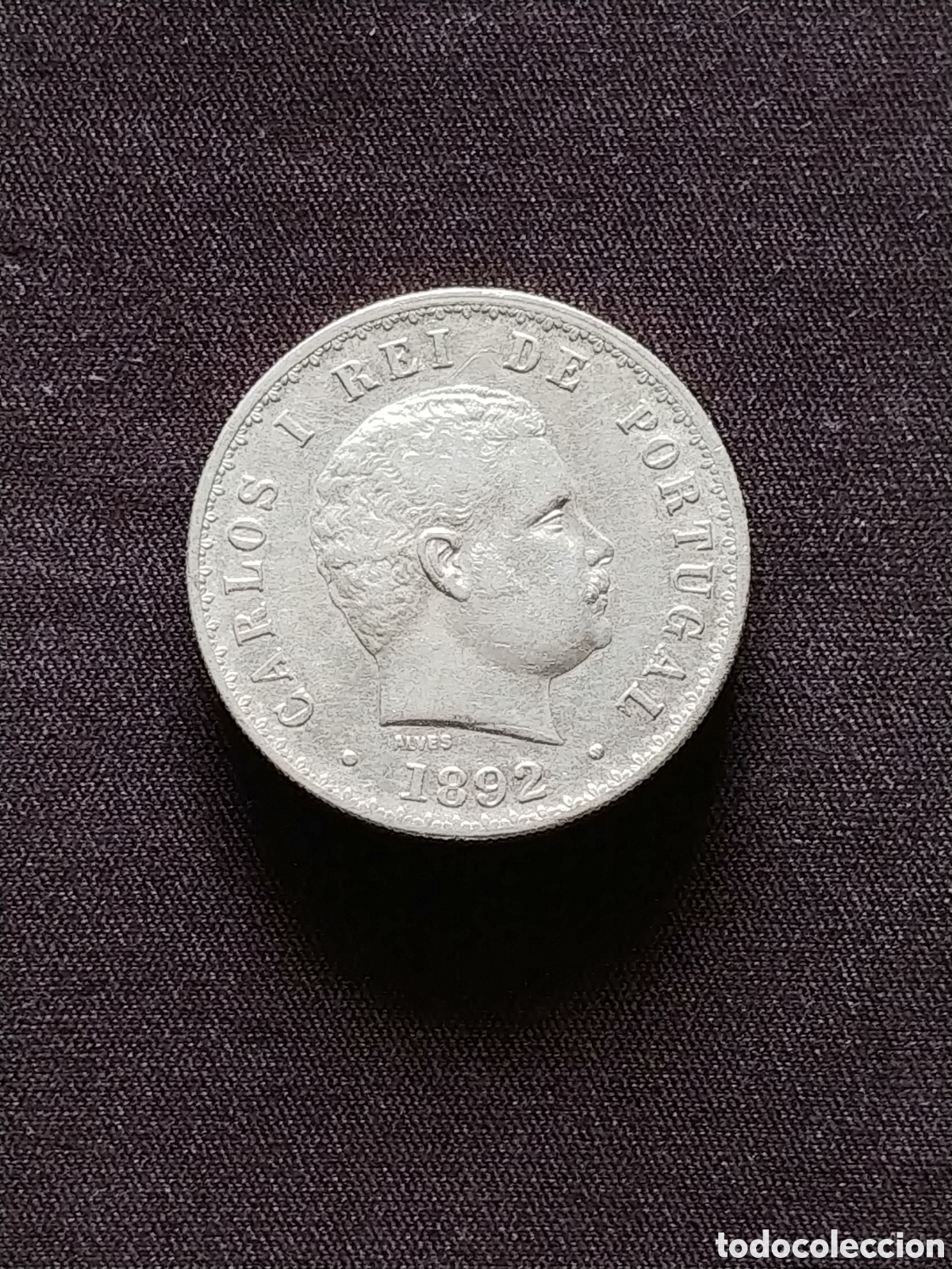 Monedas antiguas de Am&eacute;rica: Brasil, &rdquo;Carlos I&rdquo;, 500 Reis 1892, plata .917 mls.
