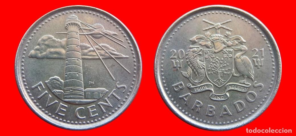 Monedas antiguas de Am&eacute;rica: 5 CENTAVOS 2021 BARBADOS-150628