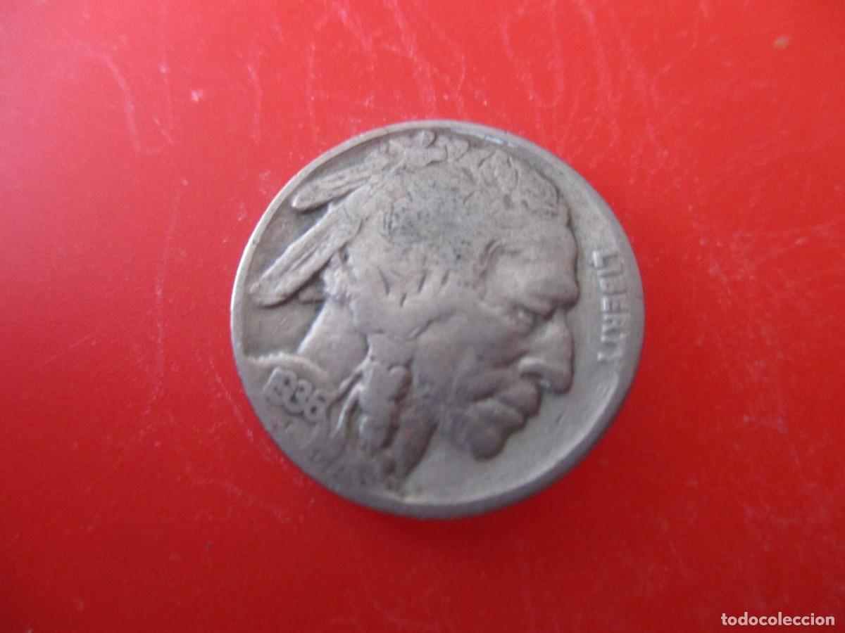 Monedas antiguas de Am&eacute;rica: Estados Unidos. 5 centavos 1936