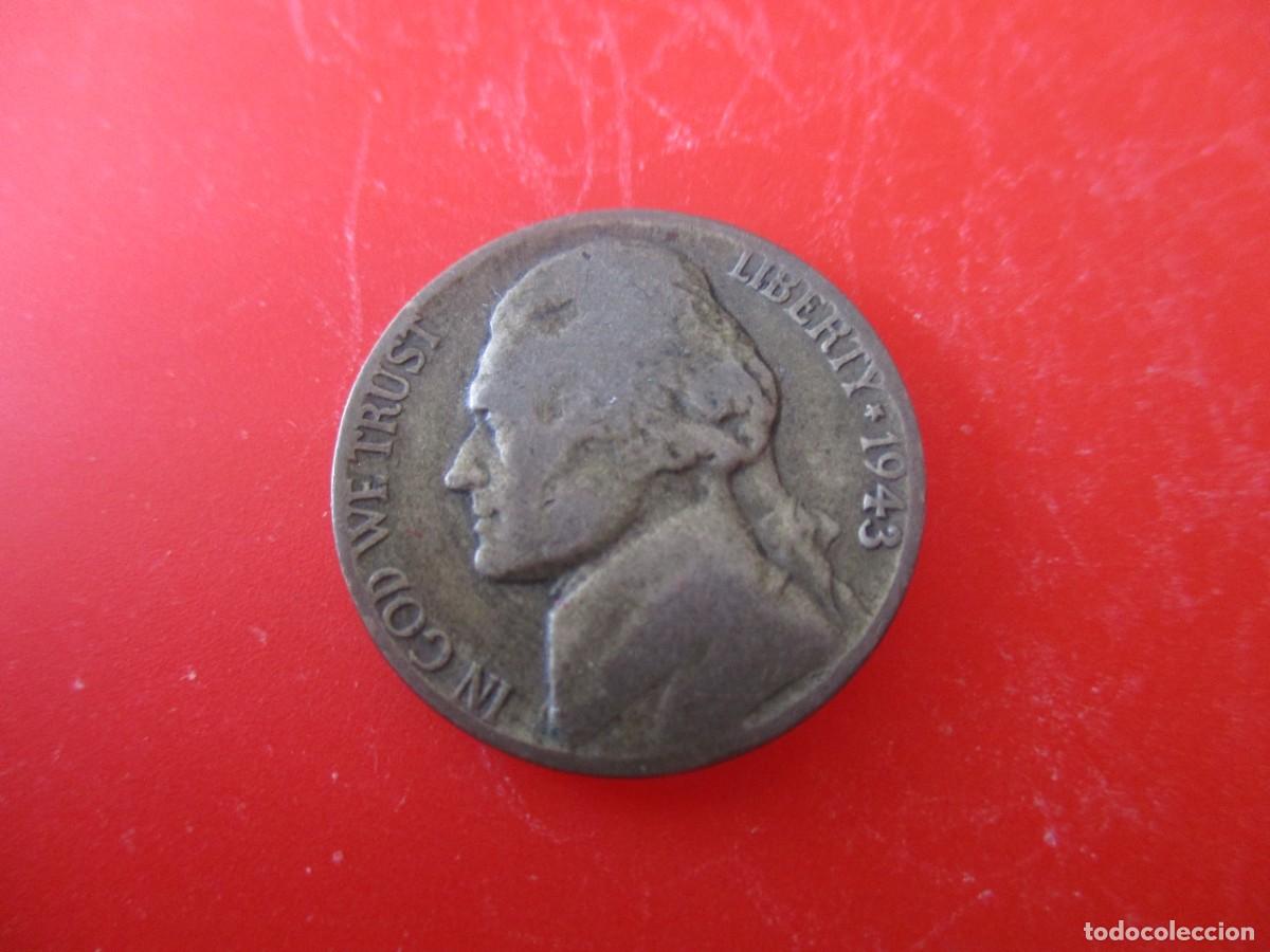 Monedas antiguas de Am&eacute;rica: Estados Unidos. 5 centavos 1943