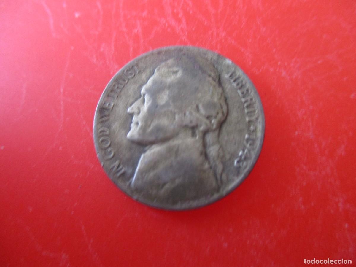 Monedas antiguas de Am&eacute;rica: Estados Unidos. 5 centavos 1943