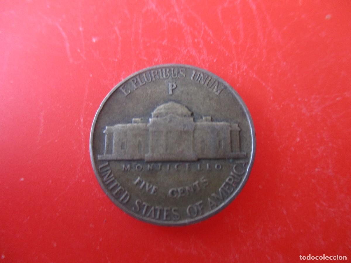 Monedas antiguas de Am&eacute;rica: Estados Unidos. 5 centavos 1944