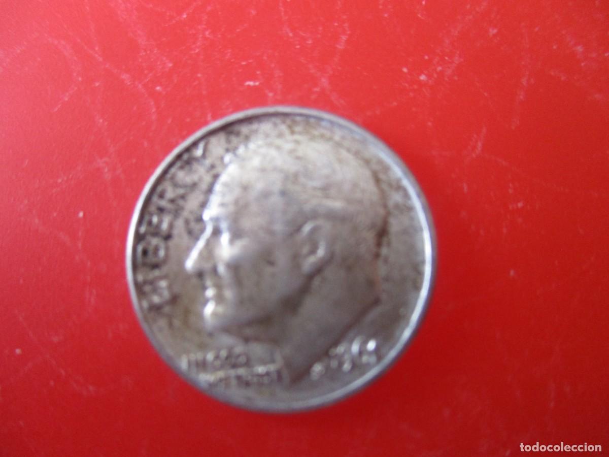 Monedas antiguas de Am&eacute;rica: Estados Unidos. un dime 1961 de plata