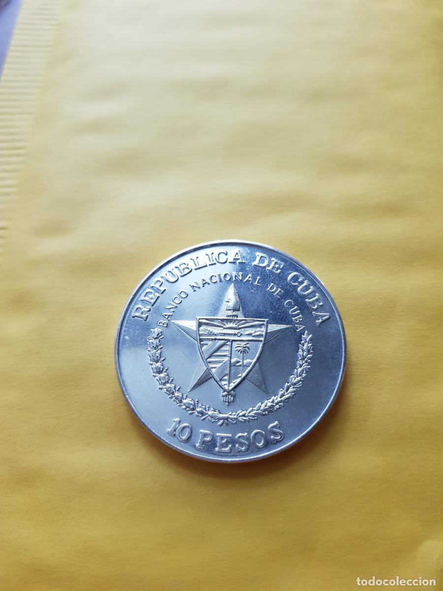 Monedas antiguas de Am&eacute;rica: CUBA-10 PESOS-1986-1 ONZA-PLATA 999