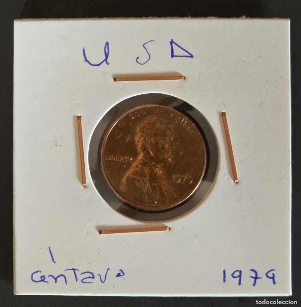 Monedas antiguas de Am&eacute;rica: MONEDAS ESTADOS UNIDOS 1979 - 1 CENTAVO ONE CENT - MONEDA ENCARTONADA