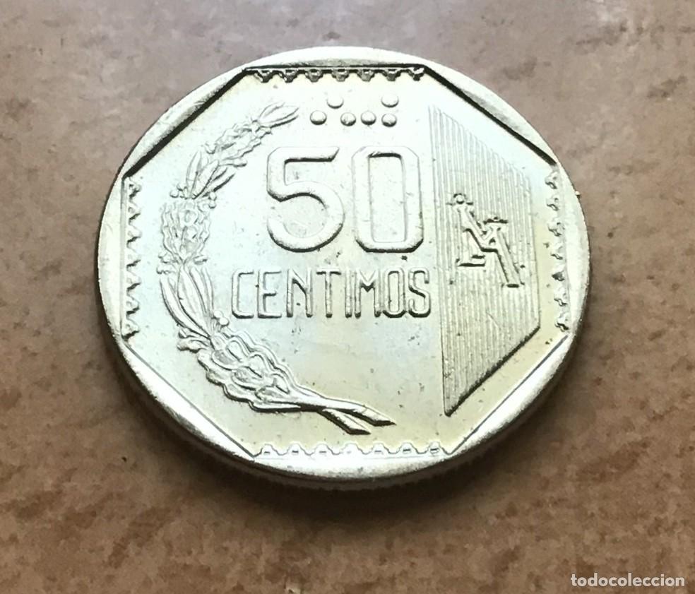 Monedas antiguas de Am&eacute;rica: 50 c&eacute;ntimos de Per&uacute;. A&ntilde;o 1994 - Foto 1