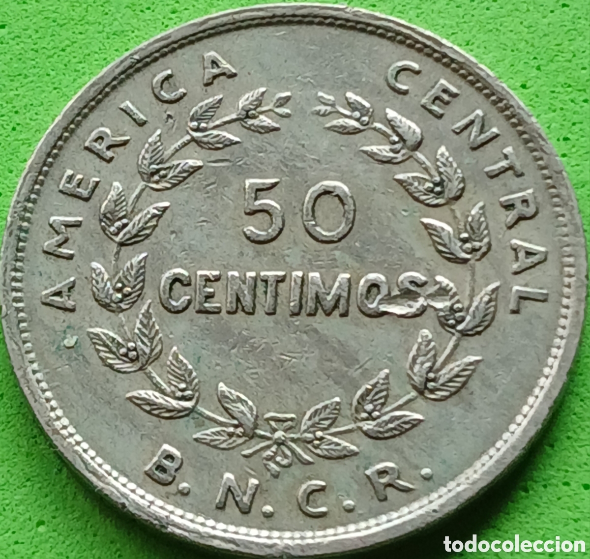 Monedas antiguas de Am&eacute;rica: Costa Rica 50 c&eacute;ntimos 1948 km#182 26 mm de di&aacute;metro
