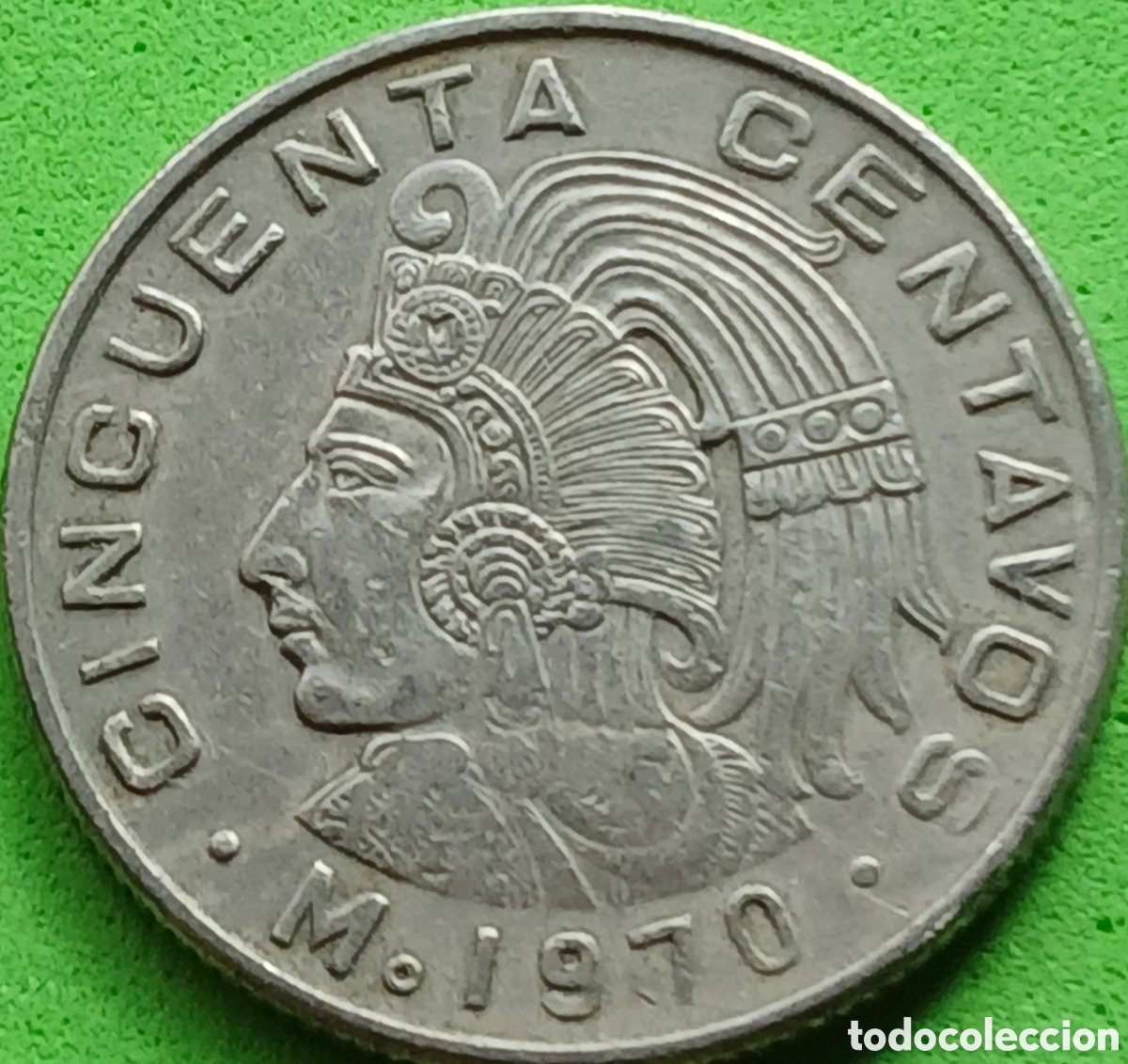 Monedas antiguas de Am&eacute;rica: M&eacute;xico 50 centavos 1970 km#452