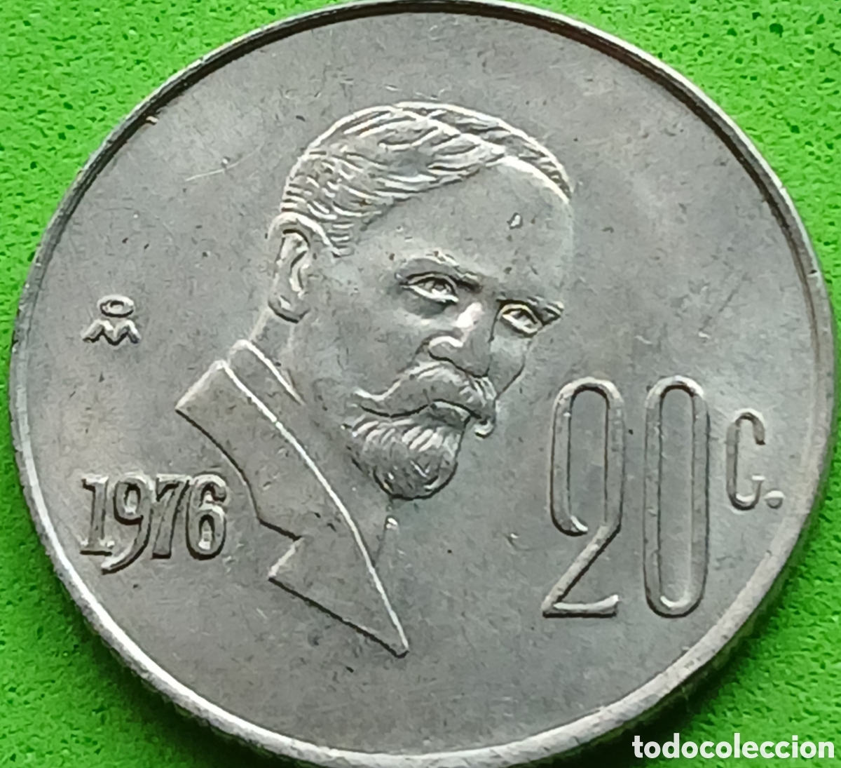 Monedas antiguas de Am&eacute;rica: M&eacute;xico 20 centavos 1976 km#442