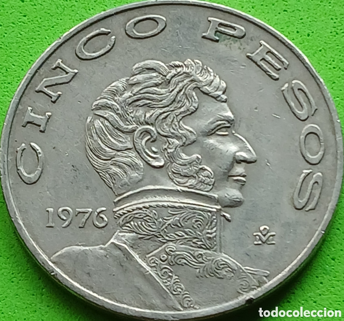 Monedas antiguas de Am&eacute;rica: M&eacute;xico 5 pesos 1976 km#472