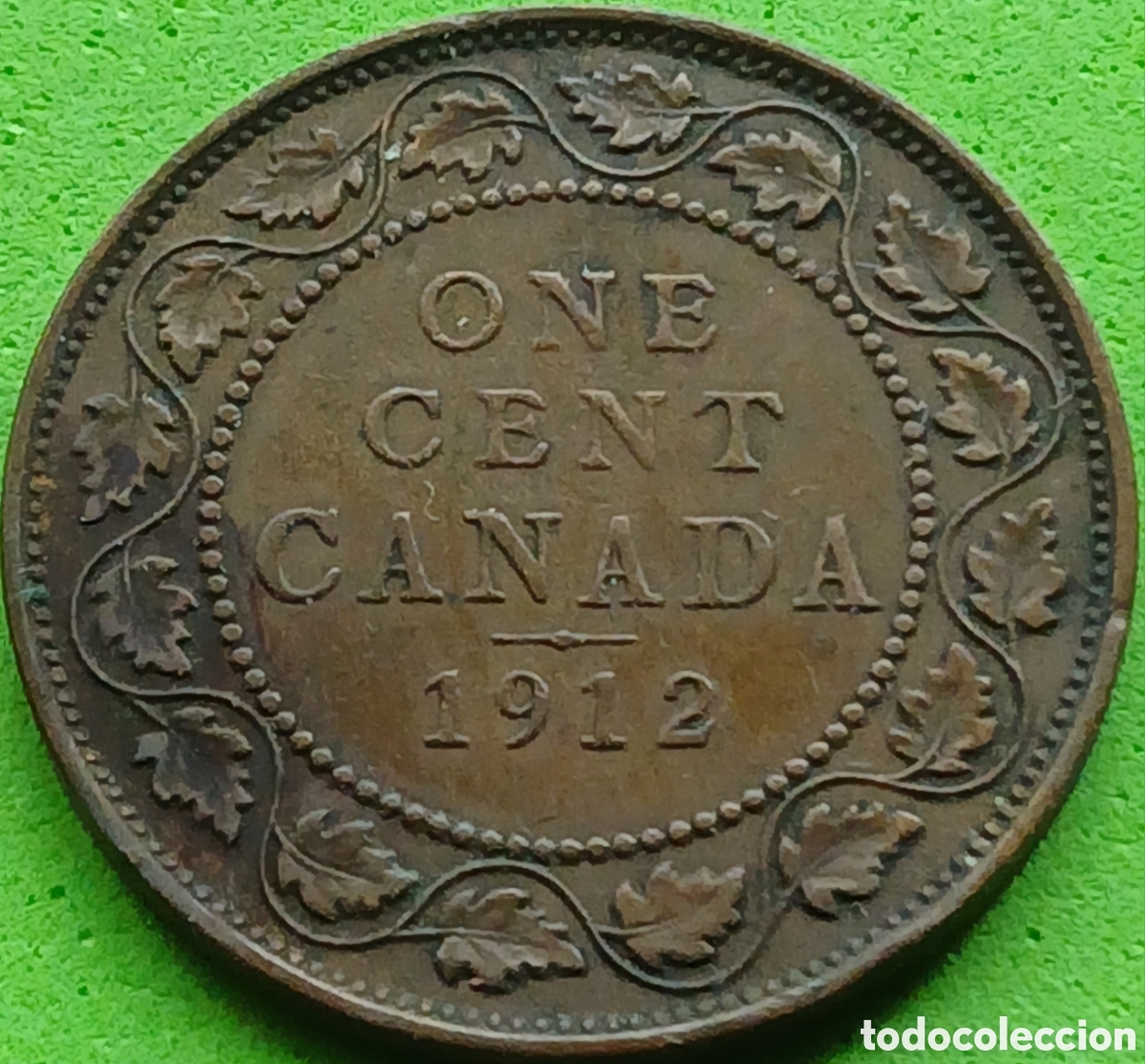 Monedas antiguas de Am&eacute;rica: Canad&aacute; one cent 1912 km#21