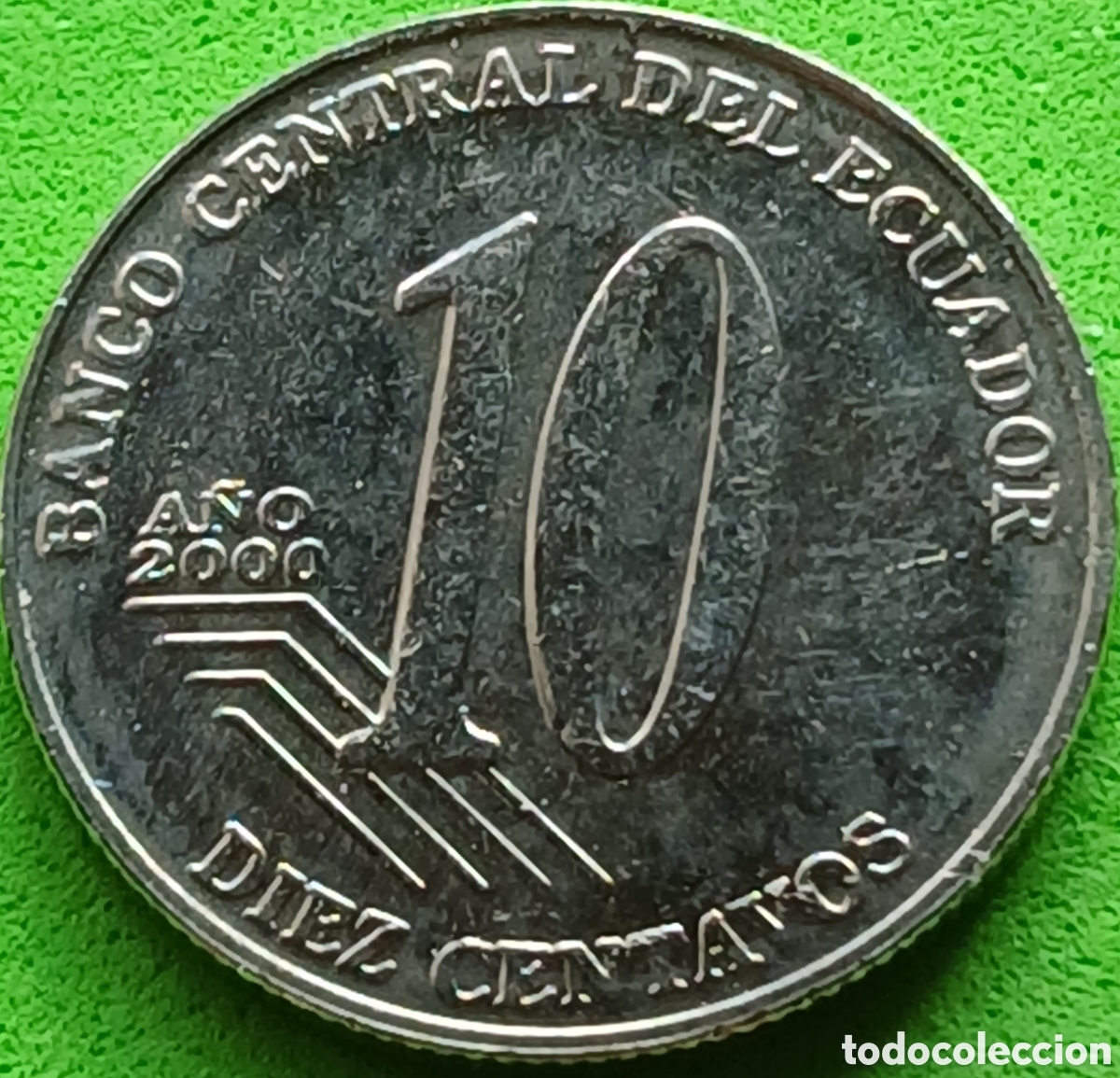 Monedas antiguas de Am&eacute;rica: Ecuador 10 centavos 2000 km#106