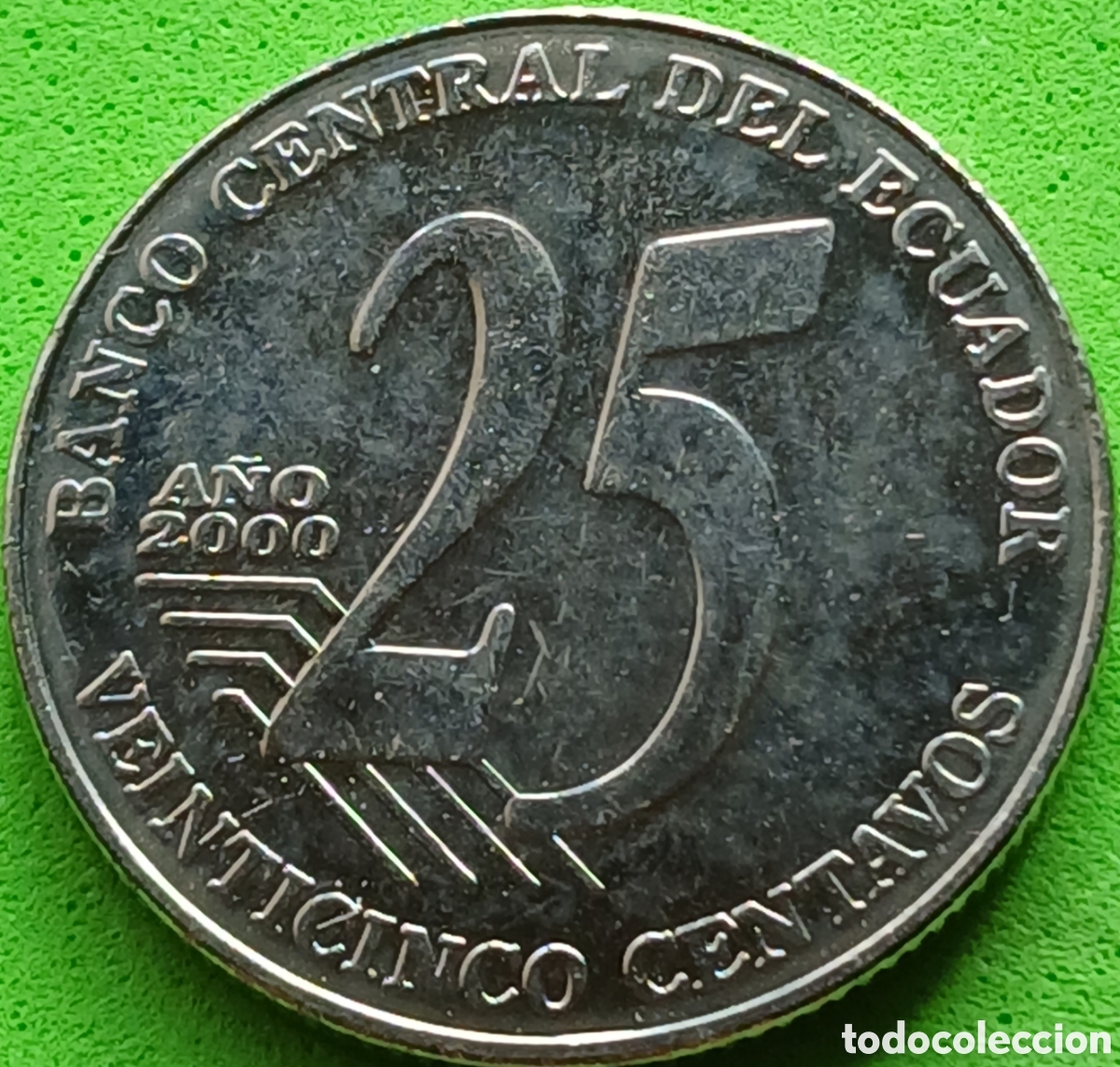 Monedas antiguas de Am&eacute;rica: Ecuador 25 centavos 2000 km#107