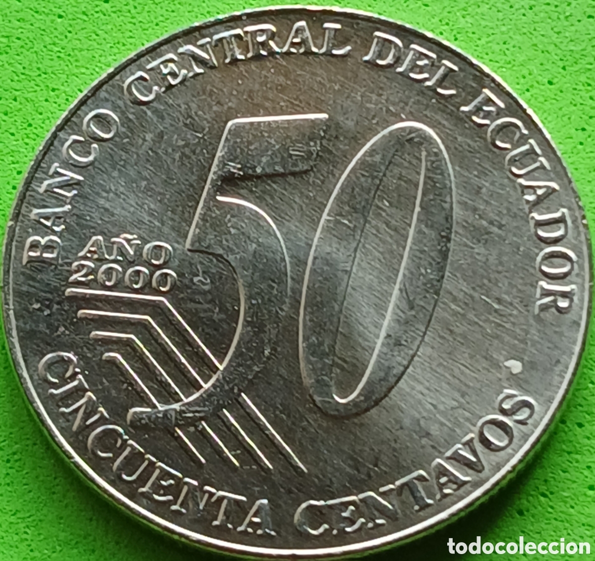 Monedas antiguas de Am&eacute;rica: Ecuador 50 centavos 2000 km#108