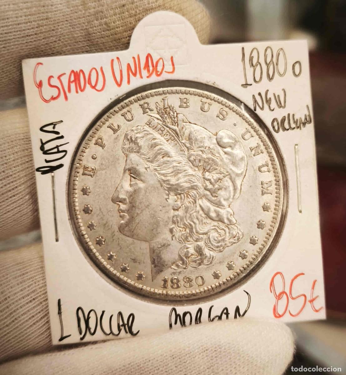 Monedas antiguas de Am&eacute;rica: Estados Unidos 1 D&oacute;lar &rdquo;Morgan Dollar&rdquo; 1880 O New Orleans Km 110 Plata
