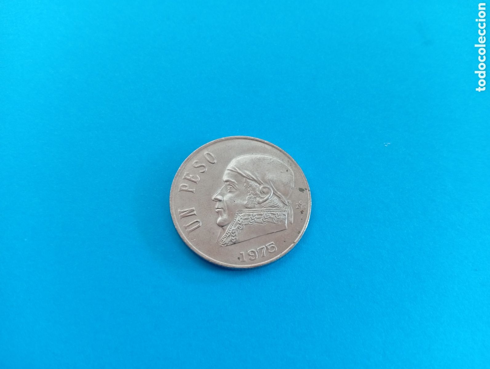 Monedas antiguas de Am&eacute;rica: 1 peso de M&eacute;xico 1975