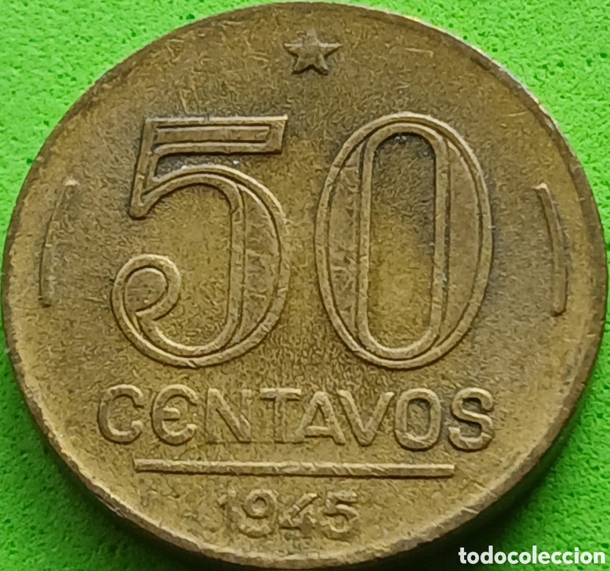 Monedas antiguas de Am&eacute;rica: Brasil 50 centavos 1945 km#557a
