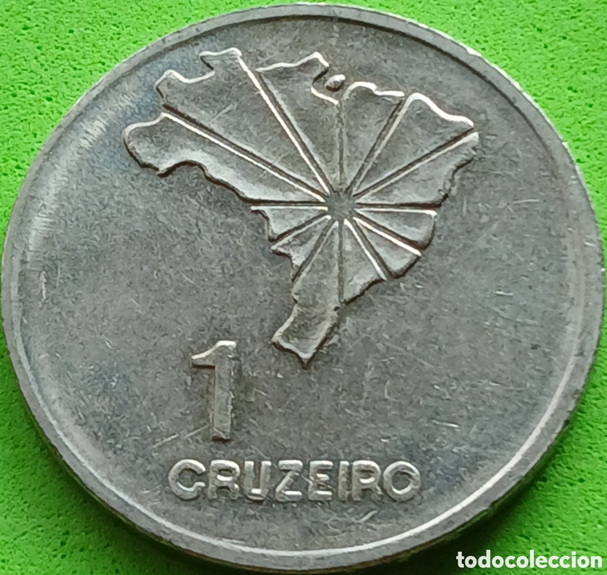 Monedas antiguas de Am&eacute;rica: Brasil 1 cruzeiro 1972 km#582 Declaraci&oacute;n de Independencia