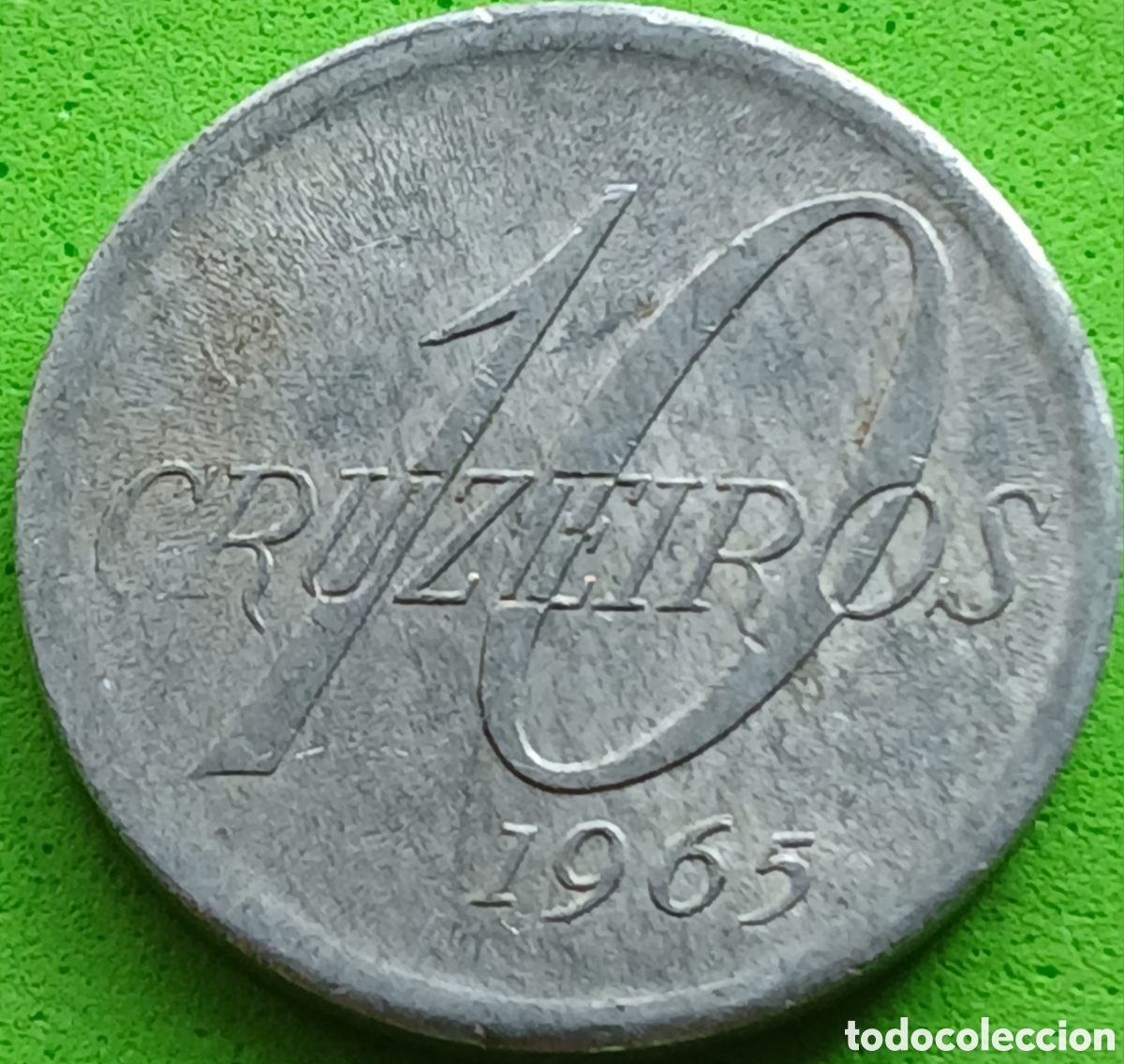 Monedas antiguas de Am&eacute;rica: Brasil 10 cruzeiros 1965 km#572