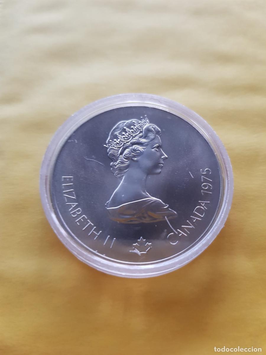 Monedas antiguas de Am&eacute;rica: CANADA- 5 DOLARES-1975-PLATA
