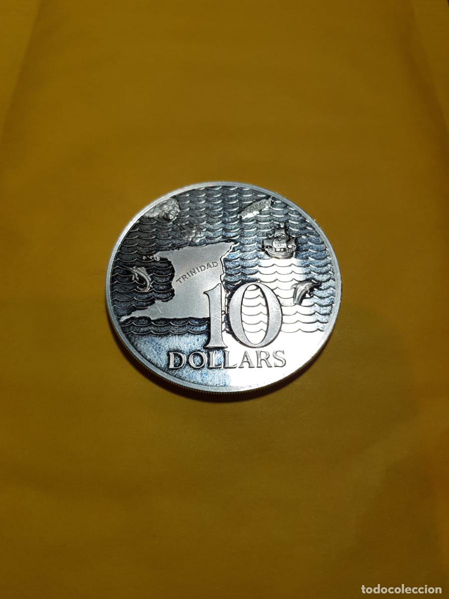 Monete antiche di America: TRINIDAD Y TOBAGO-10 DOLARES-1973-PLATA-1 ONZA