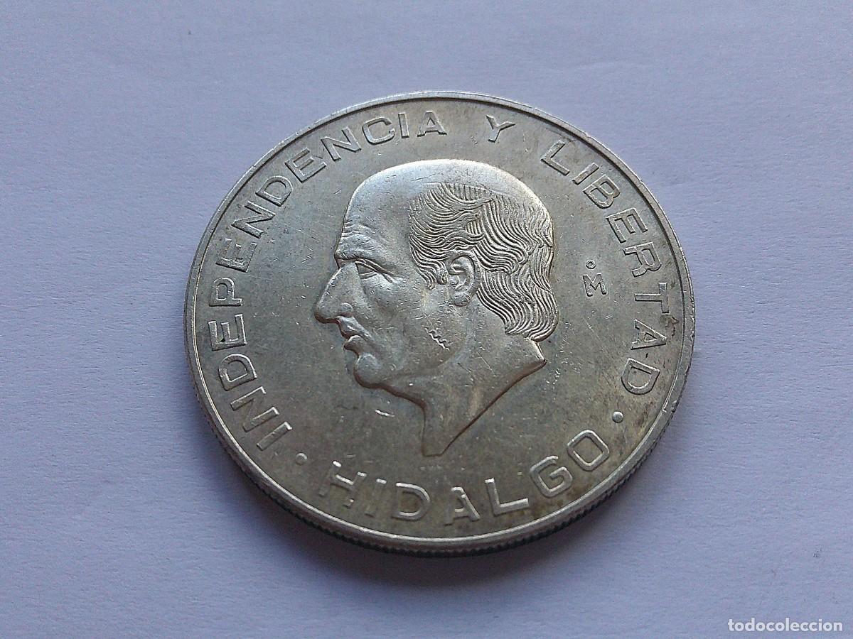 Monedas antiguas de Am&eacute;rica: Mexico Hidalgo (grande) 10 pesos de plata 1955 21dz28