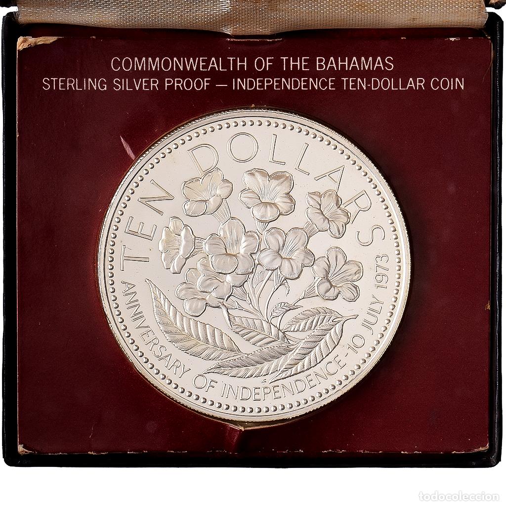 Monedas antiguas de Am&eacute;rica: [#1121662] Bahamas, 10 Dollars, Independence, 1975, Franklin Mint, Prueba, Plata, FDC