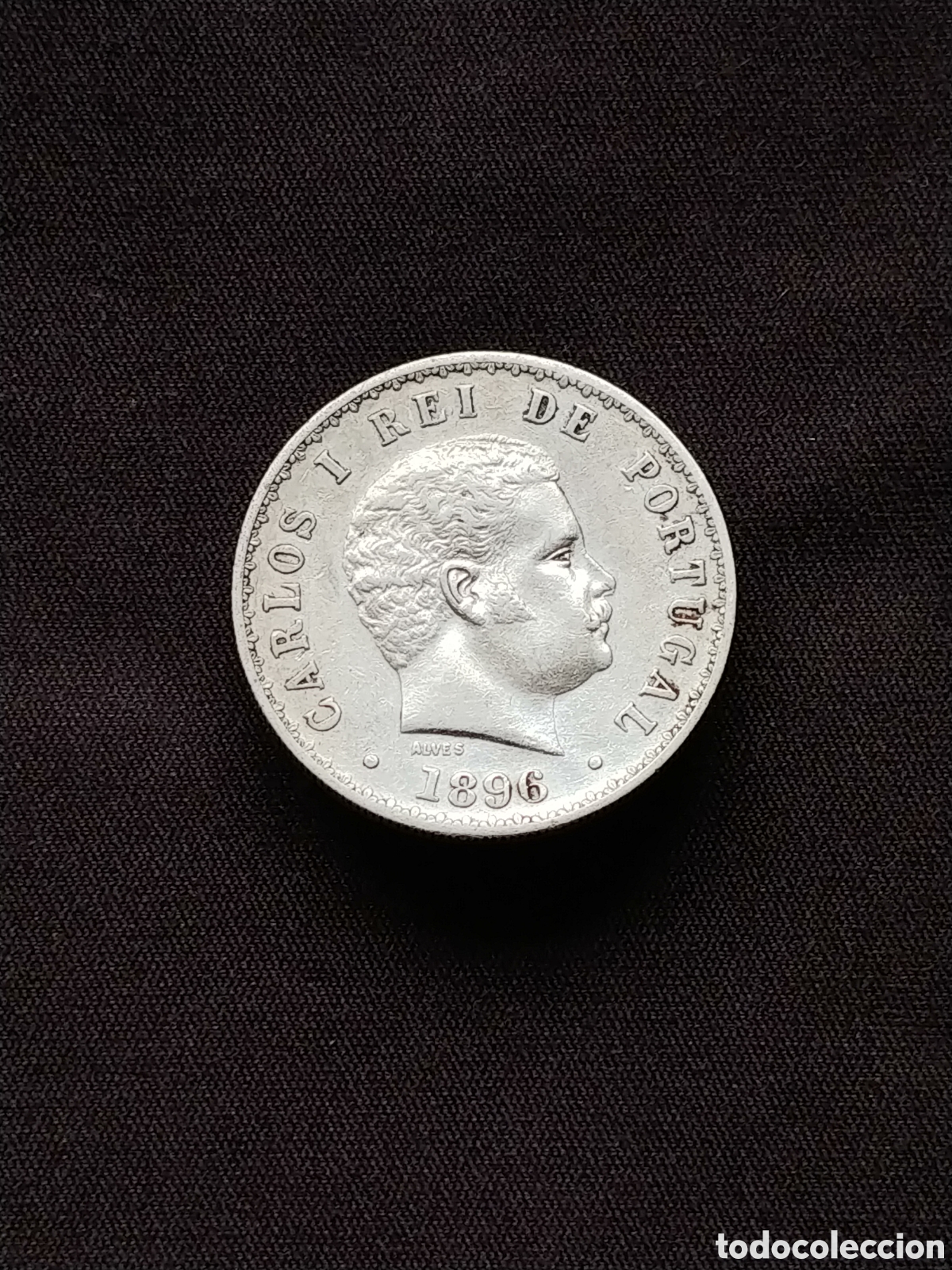 Monedas antiguas de Am&eacute;rica: Brasil, &rdquo;Carlos I&rdquo;, 500 Reis 1896, plata .917 mls.