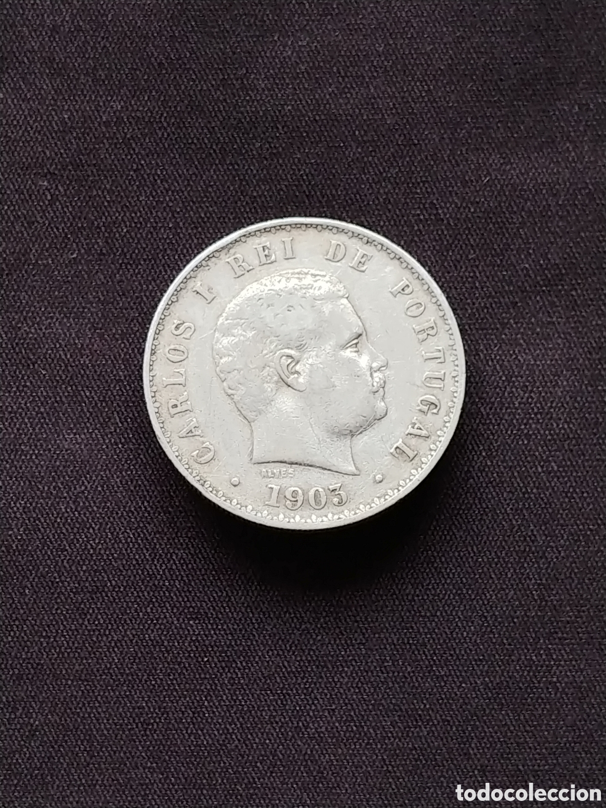 Monedas antiguas de Am&eacute;rica: Brasil, &rdquo;Carlos I&rdquo;, 500 Reis 1903, plata .917 mls.