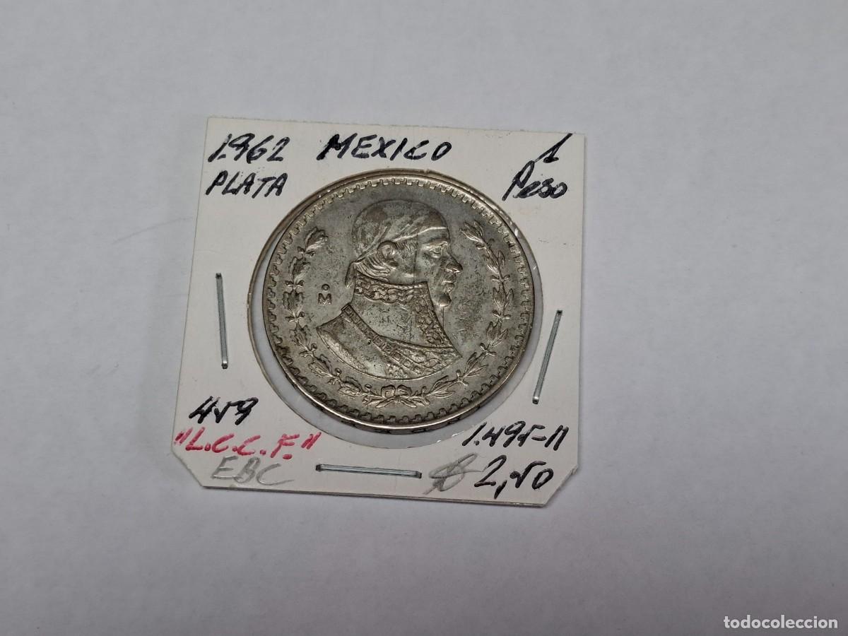 Monedas antiguas de Am&eacute;rica: 1 PESO de PLATA de 1962 KM 459 MEXICO en EBC