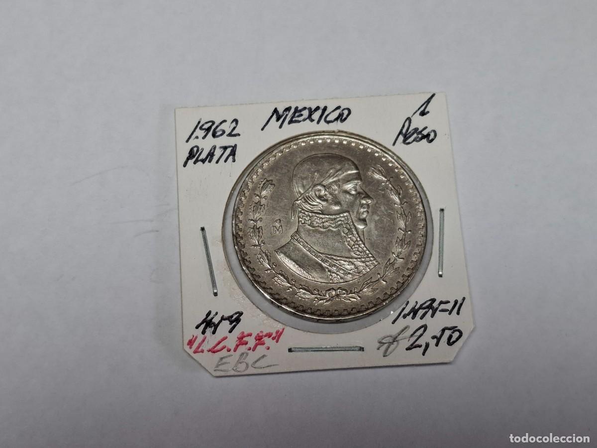 Monedas antiguas de Am&eacute;rica: 1 PESO de PLATA de 1962 KM 459 MEXICO en EBC