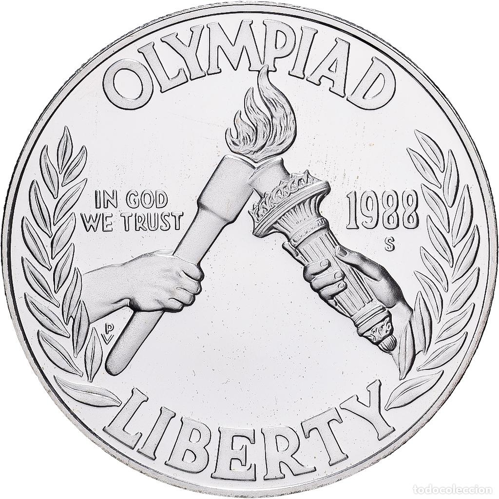 Monedas antiguas de Am&eacute;rica: [#1121657] Estados Unidos, Dollar, 1988, San Francisco, Prueba, Plata, FDC, KM:222