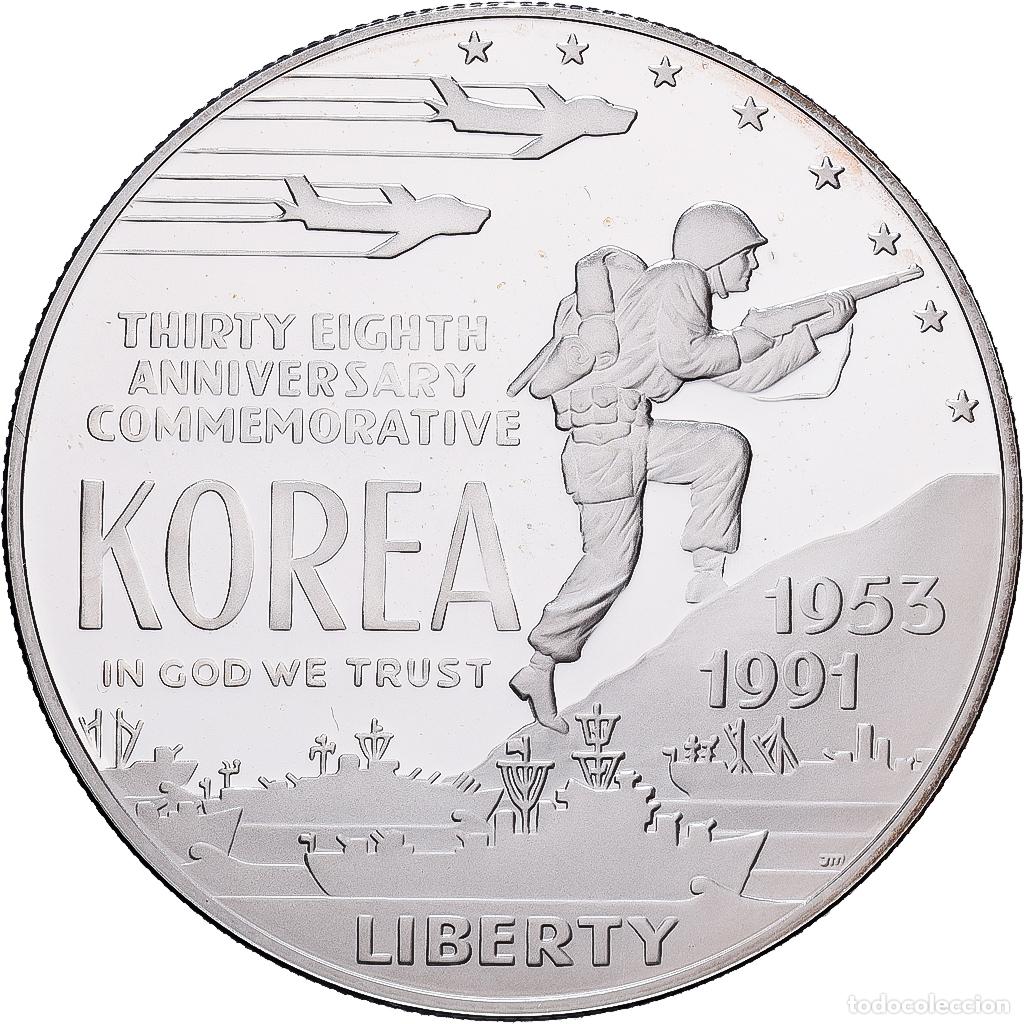 Monedas antiguas de Am&eacute;rica: [#1121658] Estados Unidos, Dollar, 1991, Philadelphia, Prueba, Plata, FDC, KM:222