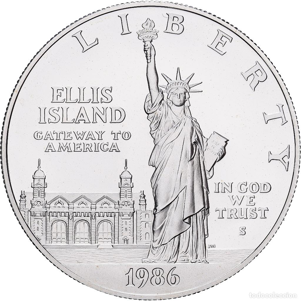 Monedas antiguas de Am&eacute;rica: [#1121656] United States, 1 Dollar, 1986, San Francisco, KM #214, MS(65-70), Silver, 38.1,.