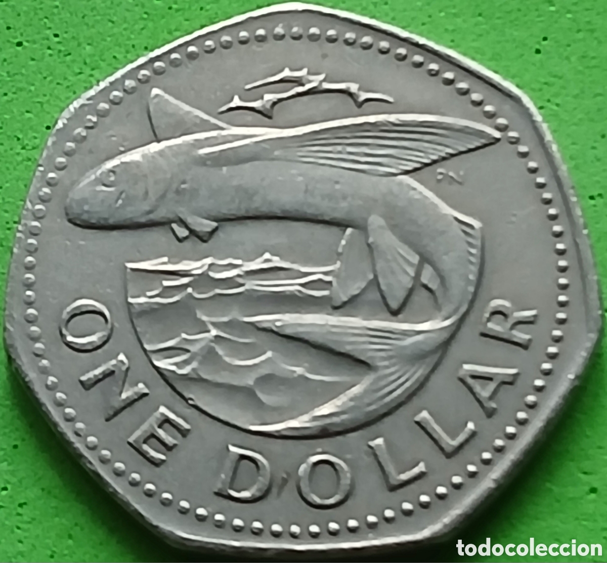 Monedas antiguas de Am&eacute;rica: Barbados one dollar 1979 km#14.1 sin marca de ceca