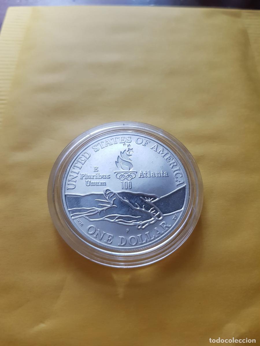 Moedas antigas da Am&eacute;rica: ESTADOS UNIDOS-1 DOLAR-1995-PLATA