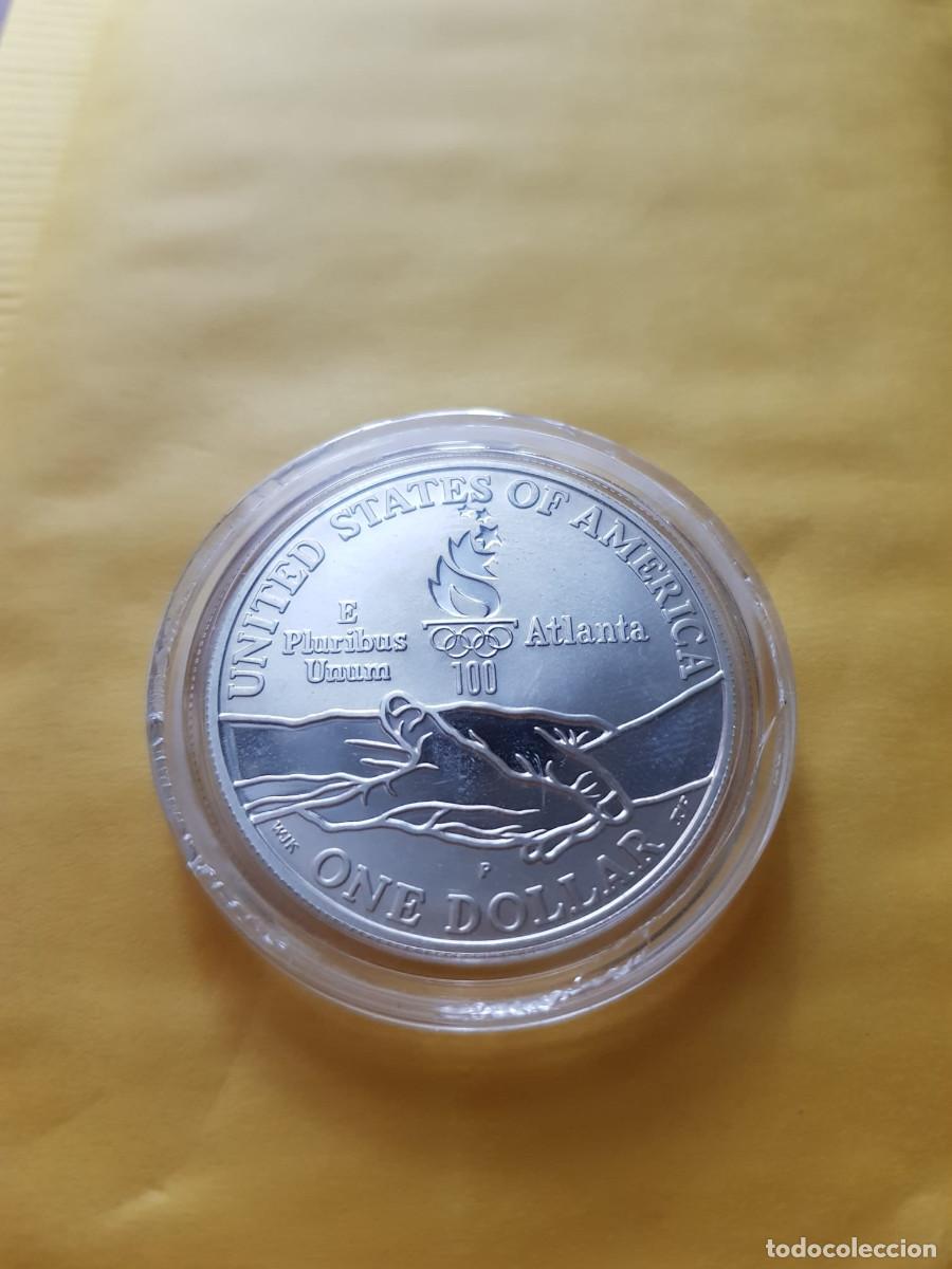 Moedas antigas da Am&eacute;rica: ESTADOS UNIDOS-1 DOLAR-1995-PLATA