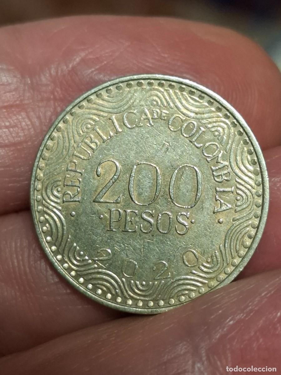 Monedas antiguas de Am&eacute;rica: MONEDA DE COLOMBIA DE 200 PESOS DE 2020