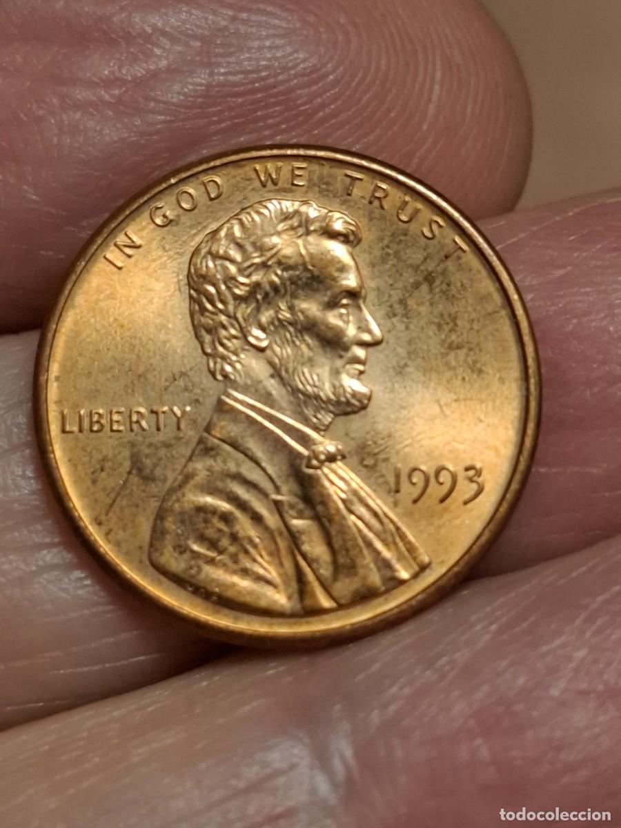 Monedas antiguas de Am&eacute;rica: MONEDA DE ESTADOS UNIDOS DE 1 CENTAVO DE 1993 SC