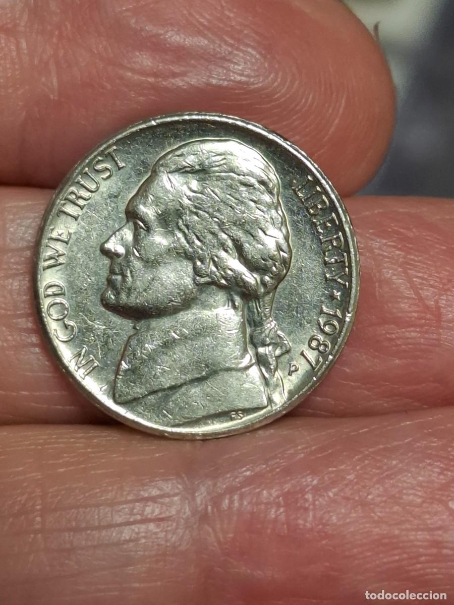Monedas antiguas de Am&eacute;rica: MONEDA DE ESTADOS UNIDOS DE 5 CENTAVOS DE 1987 P SC-