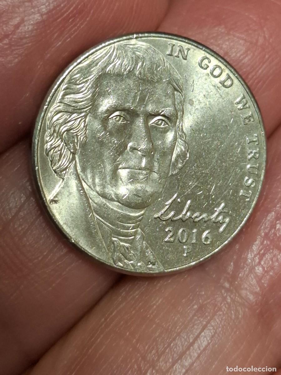 Monedas antiguas de Am&eacute;rica: MONEDA DE ESTADOS UNIDOS DE 5 CENTAVOS DE 2016 P SC-