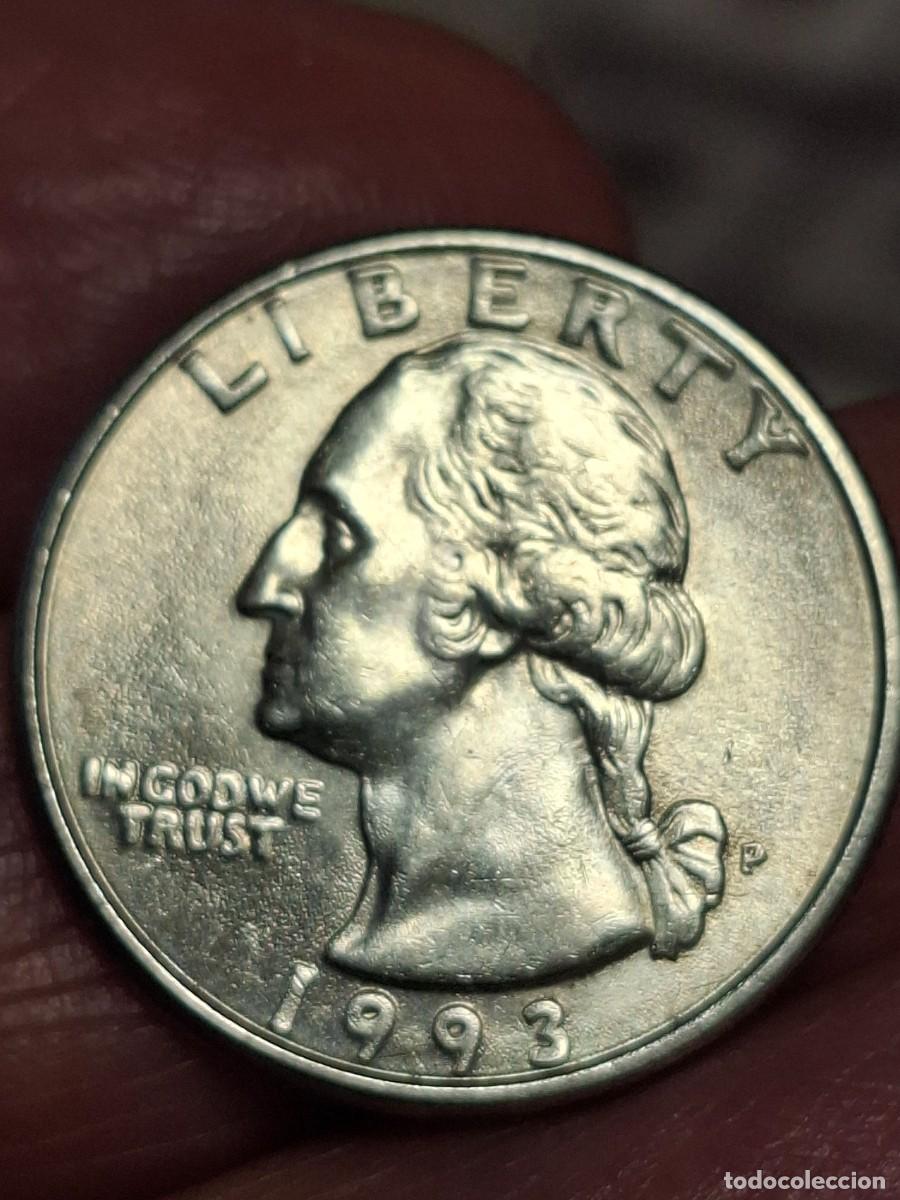 Monedas antiguas de Am&eacute;rica: MONEDA DE ESTADOS UNIDOS DE 1/4 DOLAR DE 1993 P